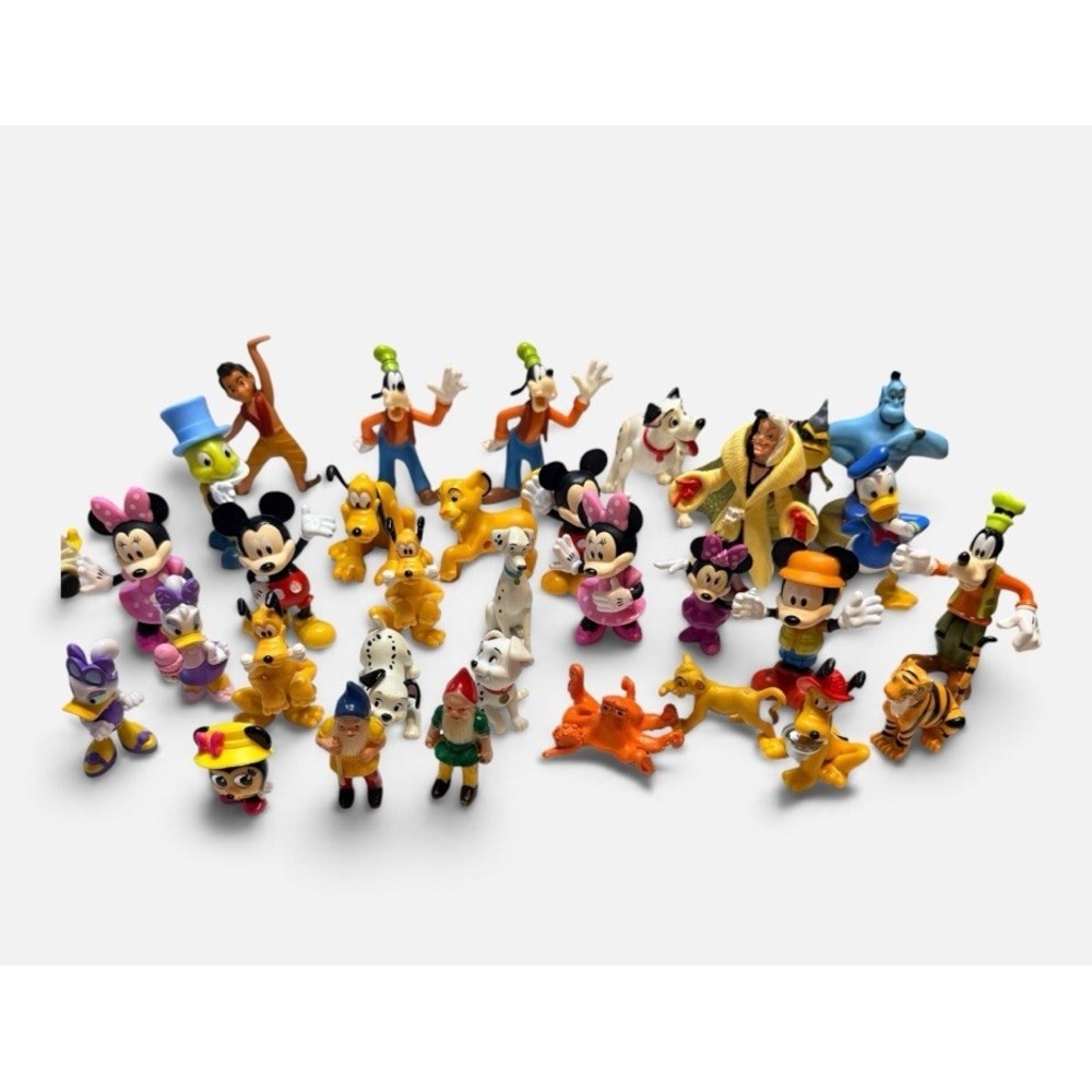 Mixed LOT 32 DISNEY figurines toys cake Toppers Collectables Duplicates